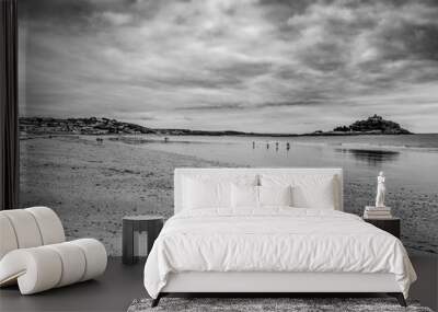 The beach of Marazion in Cornwall - a surfer s paradise Wall mural