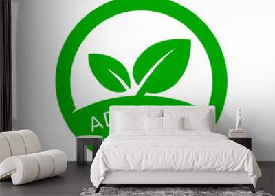 Additives free icon product labels Wall mural