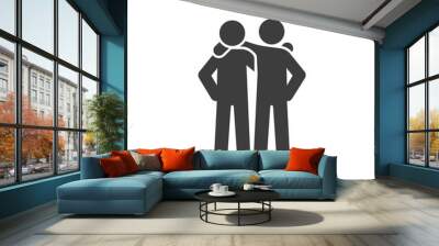 best friends icon vector Wall mural