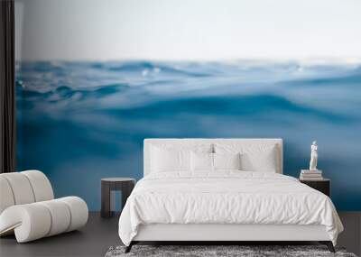 Blurred water background with bokeh for design Wall mural