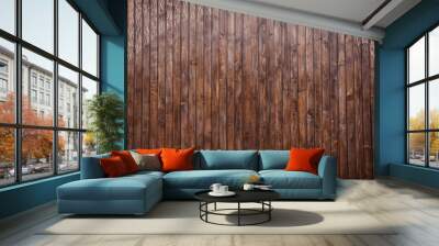 wood texture brown background Wall mural