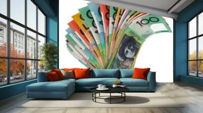 Australian Dollars Fan Wall mural