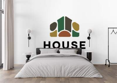 Building House Architecture Logo Design for your business Wall mural