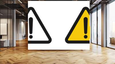 attention sign icon. warning icon. Wall mural