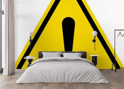 Caution signs Wall mural