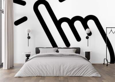 Cursors icon click Wall mural