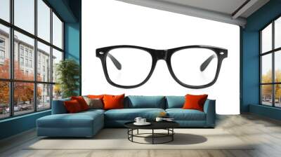 Eye glasses isolated on white Wall mural