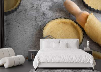 Short crust pastry for pies, cooking concept 
 Wall mural