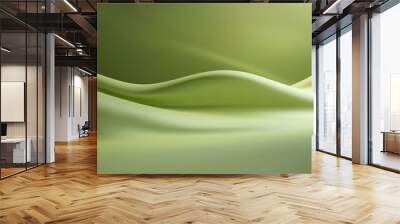 Minimalist green background with a smooth gradient effect, great for environmental or fresh visual concepts. Wall mural