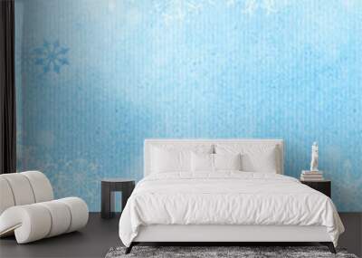 Winter snowflake background Wall mural