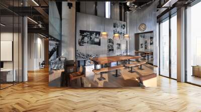 Industrial loft bar style Wall mural