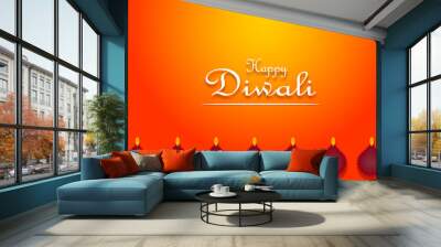 happy diwali background Wall mural