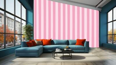 pink striped background with stripes seamless pattern Wall mural