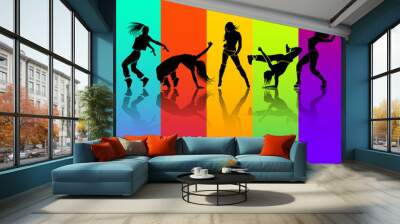 girl dance Wall mural