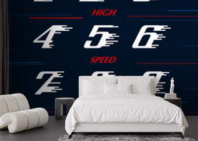 set of icons Wall mural