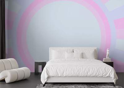 pastel circle with  radius for abstract background, vector illus Wall mural