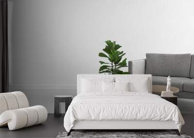 Interior of living, modern mock up scene with empty space for product or text  Wall mural