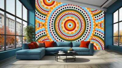 Abstract circle pattern, seamless pattern	 Wall mural