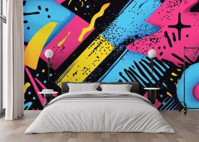 Abstract Colorful Geometric Pattern Wall mural