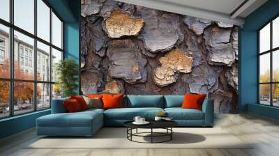 Close-up of Tree Bark Texture Wall mural