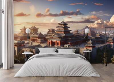 Forbidden City in Beijing, China. Wall mural