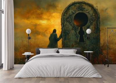 The Keyhole: A Journey Through Time and Space Wall mural