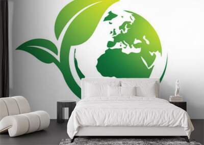 Green earth Wall mural