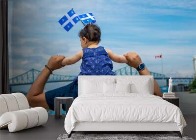 Drapeau québec - Happy Quebec Day Wall mural