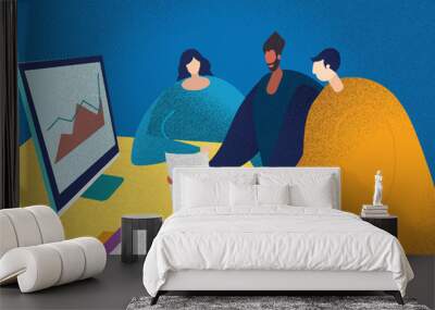 791 Meeting Wall mural