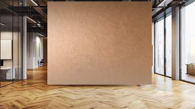 Bright natural soft light brown tone color gradation paint on recycled cardboard box blank environmental friendly paper texture background minimal style with space Wall mural