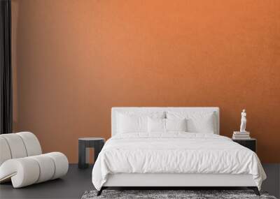 Tan or brown gradation with orange two tone color paint on cardboard box blank paper texture background with space minimal style Wall mural