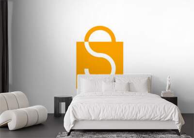 logo S bag Wall mural