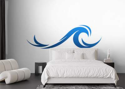 sea water wave logo design, graphic element for logo	
 Wall mural