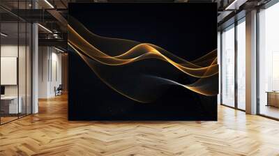 Abstract black background of an overlay Wall mural