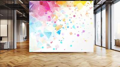 Abstract Colorful Geometric Background Wall mural