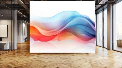 free photos the surface of the water is rainbow colored background. generative AI Wall mural