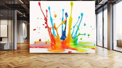 Colorful Paint Splash Wall mural