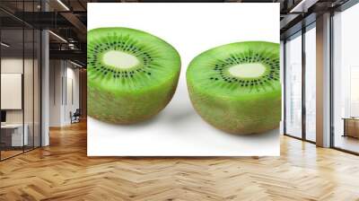 Two Halves of Fresh Kiwi Wall mural