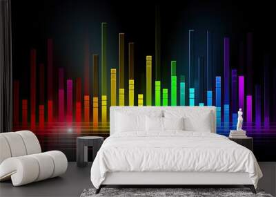 level bar sound equalizer Wall mural