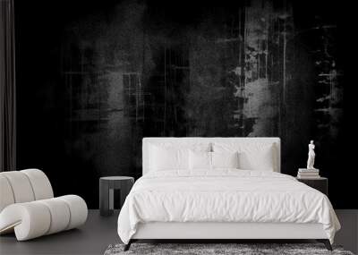 Abstract neutral black grey grainy texture gradient background Wall mural