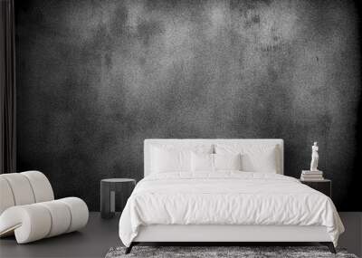 Abstract neutral black grey grainy texture gradient background Wall mural