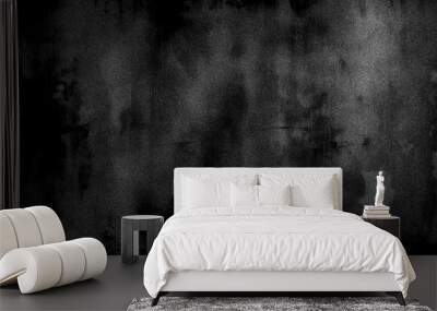 Abstract neutral black grey grainy texture gradient background Wall mural