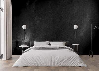 Black wall grunge texture Wall mural