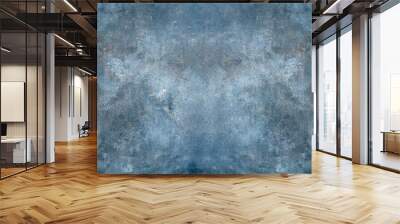 Dramatic blue shades painted canvas and muslin cloth studio background, fitting for  advertising and concepts. Wall mural