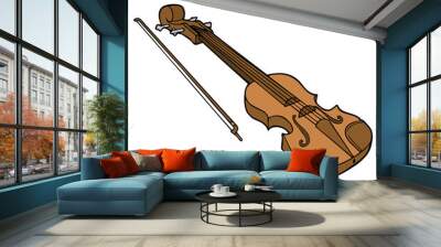 violin vector illustration Wall mural