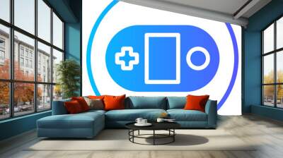 game console gradient icon Wall mural