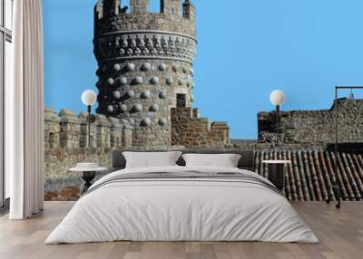 Medieval Castle. Manzanares El Real Madrid. Spain. Tower. Wall mural