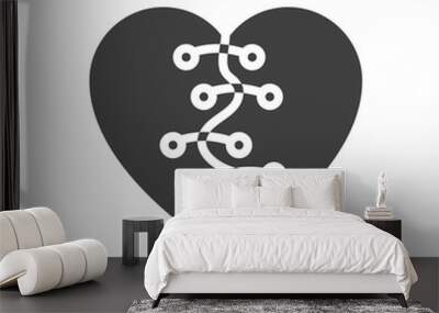 Power of Forgiveness Glyph Vector Icon. Wall mural