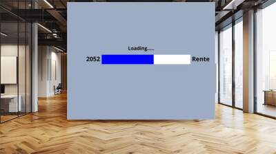 Loading Rente - grau blau - 2052 Wall mural