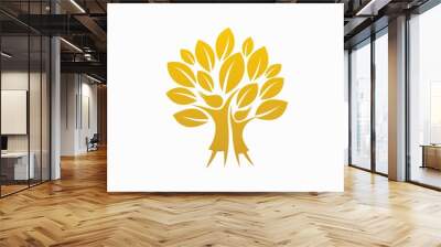 tree of life logo that formed two women Wall mural